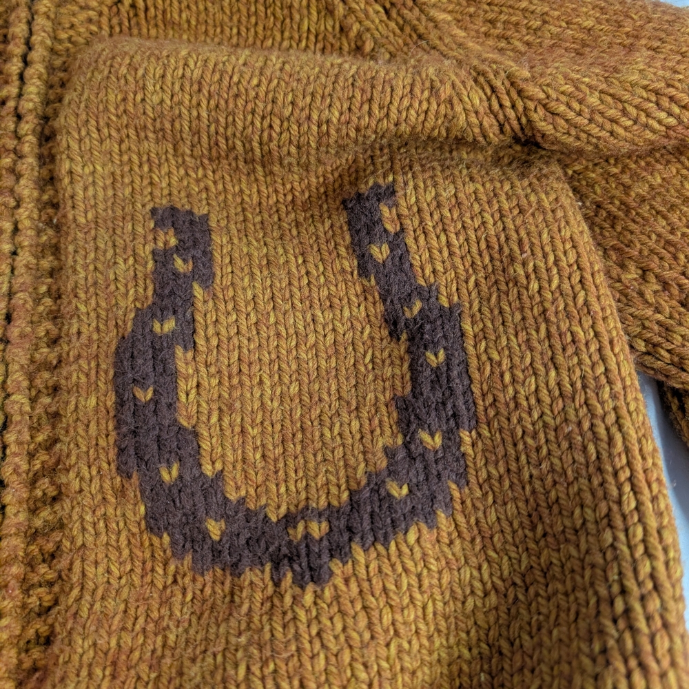 One Of A Kind Women's Handmade Western Horse Girl Sweater "Norma" - Picture 5 of 9